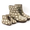 Puur Nepal viltpantoffel stip volwassenen met rubberen antislip zool Texelse Schapenboet wol