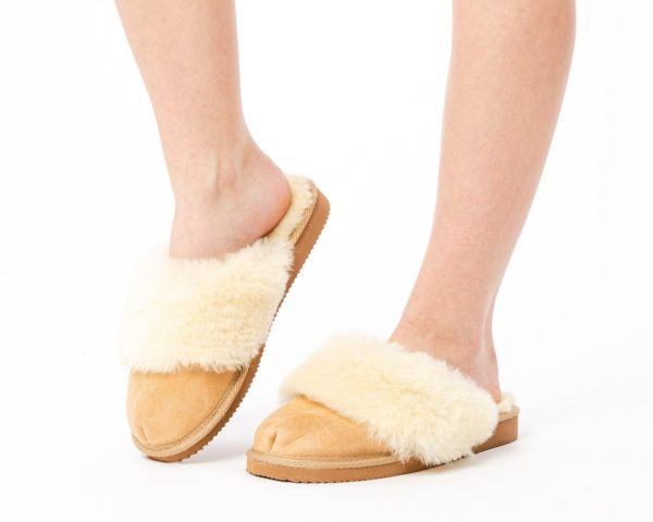 Schapenvacht instapslipper bontrand