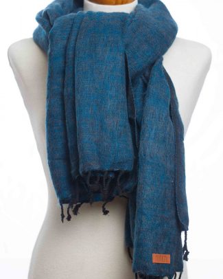 sjaal-omslagdoek donker blauw