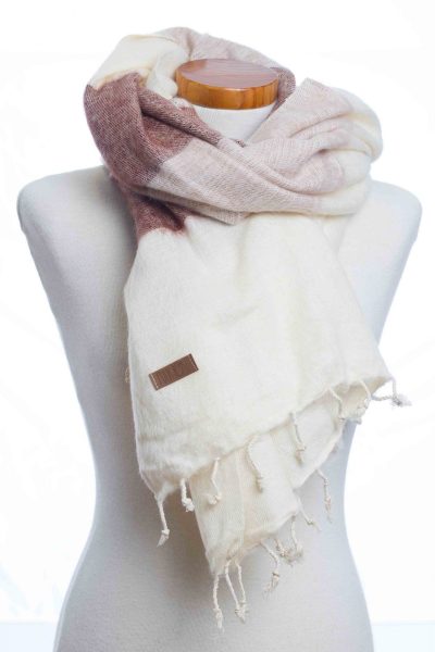 Puur Nepal sjaal - omslagdoekMaroon stripe