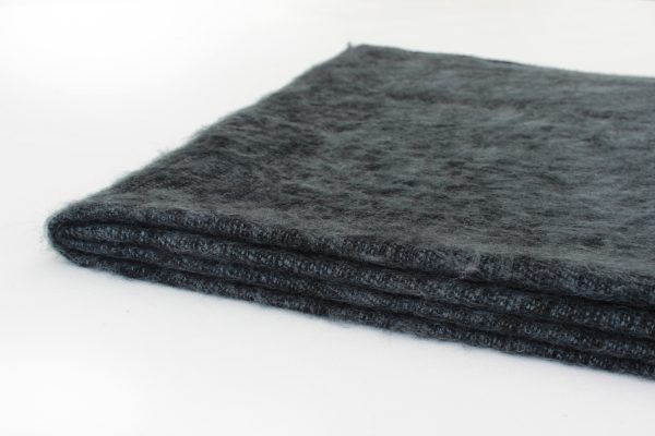 Sjaal-omslagdoek antraciet plain, effen antraciet - Afbeelding 3