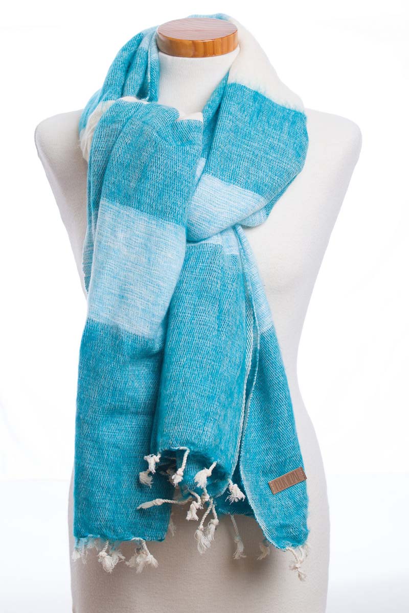 Accessoires Sjaals & omslagdoeken Sjaals 4 ft. Paarse turquoise geometrische sjaal 