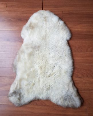 Schapenvacht wolwit gemêmeleerd Texelse Schapenboet sheepskin schaffell