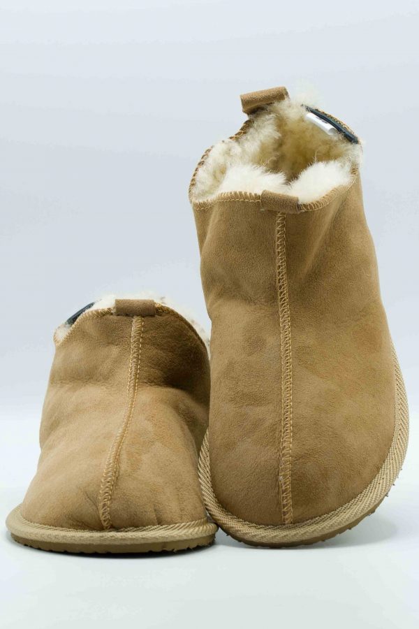 Schapenvacht pantoffel cognackleur - Afbeelding 2
