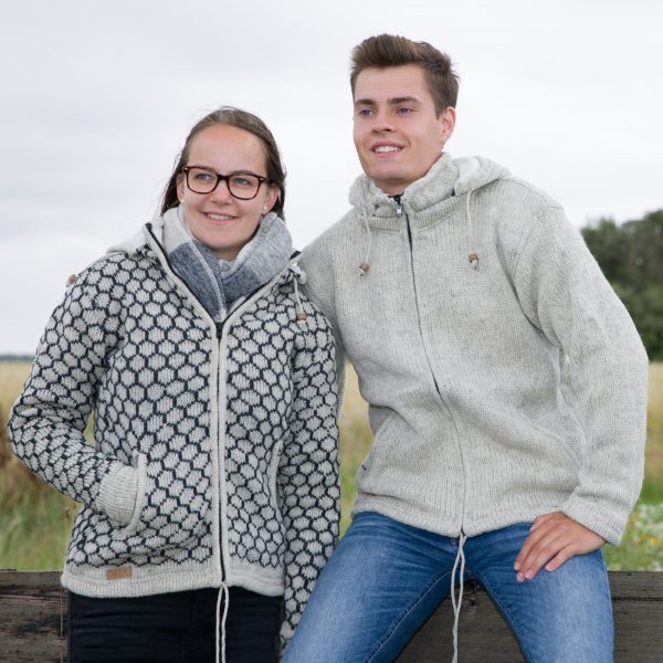 Wollen vest recht model ( unisex) - Afbeelding 3