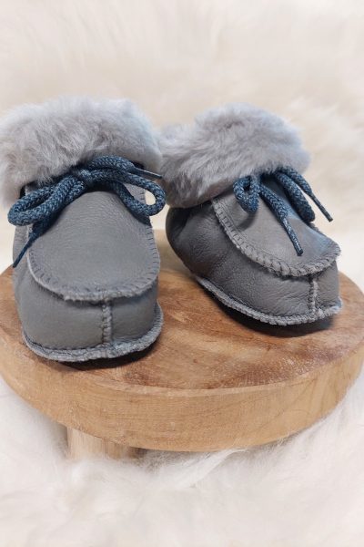 Baby slofjes grijs