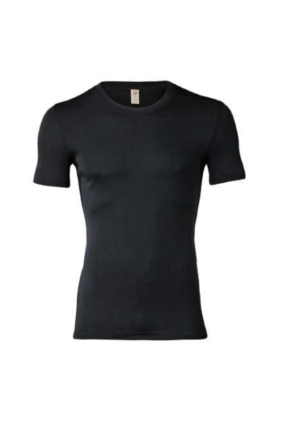 Herenhemd met korte mouwen (wol & zijde) div.kleuren