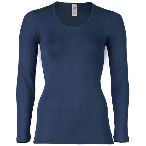 Dameshemd met lange mouwen  (wol & zijde) div.kleuren - Afbeelding 2