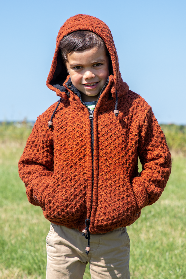 Kindervest Roestbruin.