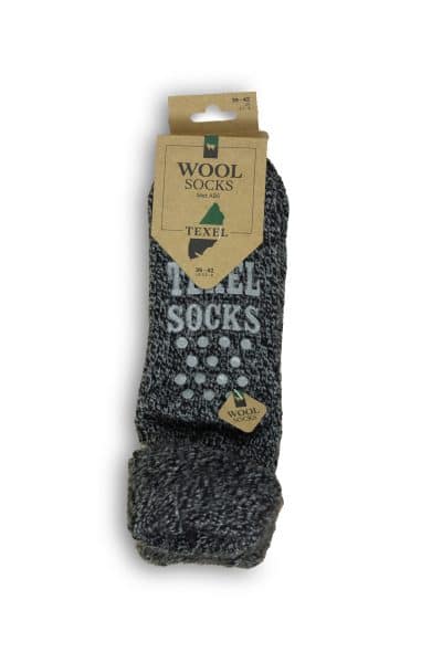 Texel_socks_antraciet_texelse schapenboet_antislipsok_wollen sokken_ texelse sokken