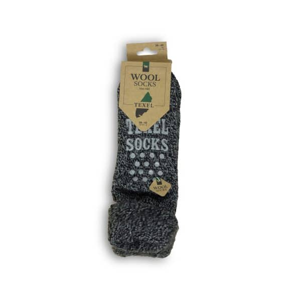 Texel_socks_antraciet_texelse schapenboet_antislipsok_wollen sokken_ texelse sokken