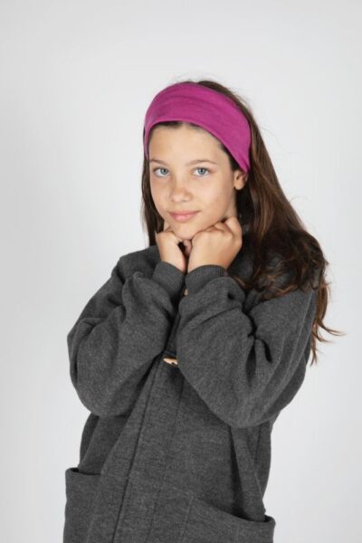 Loopsjaal van wol met zijde